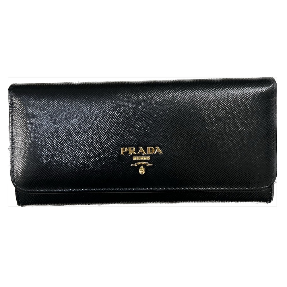 Prada Saffiano Leather Wallet | black